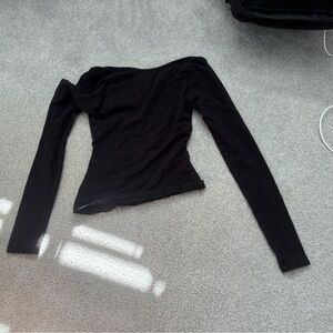 Princess Polly Black Long Sleeve Bodysuit